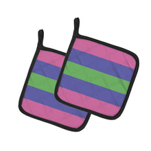Load image into Gallery viewer, Trigender Pride Pot Holders - Set of 2 - Heat-Resistant Kitchen Essentials