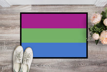 Load image into Gallery viewer, Polisexual Pride Doormat - 18x27 Decorative Floor Mat – Indoor/Outdoor Rug with Artistic Flair