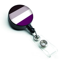 Load image into Gallery viewer, Asexual Pride Retractable Badge Reel