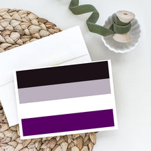 Load image into Gallery viewer, Asexual Pride Greeting Cards -  Blank Note Cards – 8-Pack of Artist-Designed Cards with Envelopes