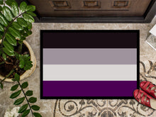 Load image into Gallery viewer, Asexual Pride Doormat - 18x27 Decorative Floor Mat – Indoor/Outdoor Rug with Artistic Flair