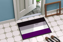 Load image into Gallery viewer, Asexual Pride Doormat - 18x27 Decorative Floor Mat – Indoor/Outdoor Rug with Artistic Flair