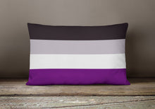 Load image into Gallery viewer, Asexual Pride Canvas Fabric Decorative Pillow