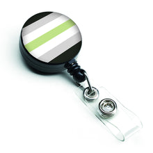 Load image into Gallery viewer, Agender Pride Retractable Badge Reel