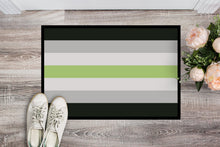 Load image into Gallery viewer, Agender Pride Doormat - 24x36 Decorative Floor Mat – Indoor/Outdoor Rug with Artistic Flair