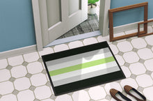 Load image into Gallery viewer, Agender Pride Doormat - 24x36 Decorative Floor Mat – Indoor/Outdoor Rug with Artistic Flair