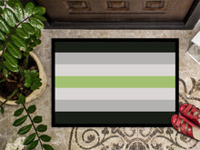 Load image into Gallery viewer, Agender Pride Doormat - 18x27 Decorative Floor Mat – Indoor/Outdoor Rug with Artistic Flair