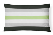Load image into Gallery viewer, Agender Pride Canvas Fabric Decorative Pillow