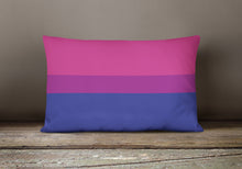 Load image into Gallery viewer, Bisexual Pride Canvas Fabric Decorative Pillow