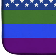 Load image into Gallery viewer, USA Gay Pride Dish Drying Mat – Absorbent, Artistic Kitchen Essentials