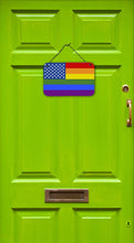 Load image into Gallery viewer, USA Gay Pride Wall or Door Hanging Prints