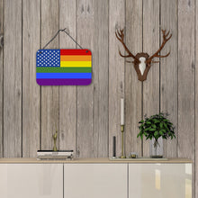Load image into Gallery viewer, USA Gay Pride Wall or Door Hanging Prints