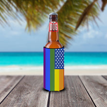 Load image into Gallery viewer, USA Gay Pride  Hugger for slim cans
