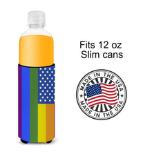 Load image into Gallery viewer, USA Gay Pride  Hugger for slim cans