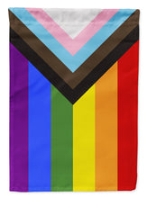 Load image into Gallery viewer, Gay Pride Progress Pride Garden Flag – LGBTQ+ Inclusive Outdoor Yard Decor