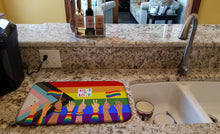 Load image into Gallery viewer, Gay Pride Parade Progress Pride Dish Drying Mat – Absorbent, Artistic Kitchen Essentials