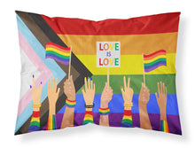 Load image into Gallery viewer, Gay Pride Parade Progress Pride Fabric Standard Pillowcase – Artistic Decorative Front, White Back