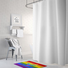 Load image into Gallery viewer, Gay Pride Love Wins Mosaic Heart Machine Washable Memory Foam Mat