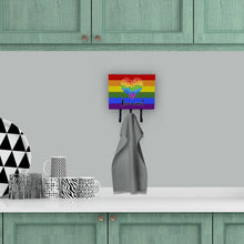 Load image into Gallery viewer, Gay Pride Love Wins Mosaic Heart Leash or Key Holder