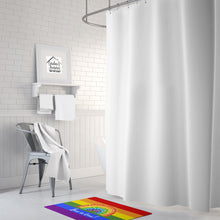 Load image into Gallery viewer, Gay Pride Love is Love Mosaic Rainbow Machine Washable Memory Foam Mat