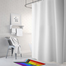 Load image into Gallery viewer, Gay Pride Peace Hands Progress Pride Machine Washable Memory Foam Mat
