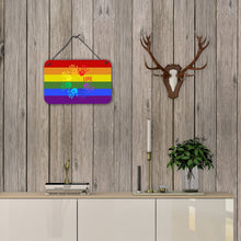 Load image into Gallery viewer, Gay Pride Love Hands Wall or Door Hanging Prints