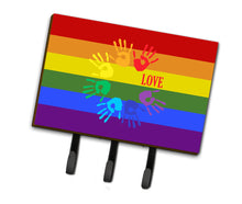 Load image into Gallery viewer, Gay Pride Love Hands Leash or Key Holder