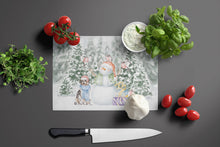 Load image into Gallery viewer, Australian Shepherd Blue Merle and Tan with Christmas Presents Glass Cutting Boards – Durable, Decorative Kitchen Art Large