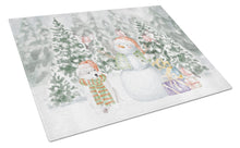 Load image into Gallery viewer, Samoyed Puppy with Christmas Presents Glass Cutting Boards – Durable, Decorative Kitchen Art Large