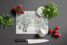 Load image into Gallery viewer, Cocker Spaniel Black and Tan with Christmas Presents Glass Cutting Boards – Durable, Decorative Kitchen Art Large