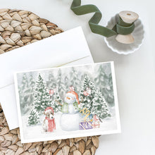 Load image into Gallery viewer, Jack Russell Terrier Puppy with Christmas Presents Greeting Cards -  Blank Note Cards – 8-Pack of Artist-Designed Cards with Envelopes