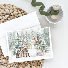Load image into Gallery viewer, German Shepherd Puppy Duo with Christmas Presents Greeting Cards -  Blank Note Cards – 8-Pack of Artist-Designed Cards with Envelopes