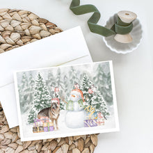 Load image into Gallery viewer, German Shepherd with Christmas Presents Greeting Cards -  Blank Note Cards – 8-Pack of Artist-Designed Cards with Envelopes