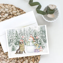 Load image into Gallery viewer, Labrador Retriever Black with Christmas Presents Greeting Cards -  Blank Note Cards – 8-Pack of Artist-Designed Cards with Envelopes