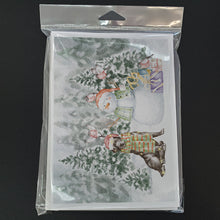 Load image into Gallery viewer, Labrador Retriever Black with Christmas Presents Greeting Cards -  Blank Note Cards – 8-Pack of Artist-Designed Cards with Envelopes