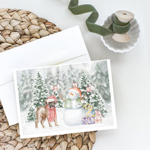 Load image into Gallery viewer, Boxer Fawn Puppy with Christmas Presents Greeting Cards -  Blank Note Cards – 8-Pack of Artist-Designed Cards with Envelopes