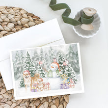 Load image into Gallery viewer, Shiba Inu Adult and Puppy with Christmas Presents Greeting Cards -  Blank Note Cards – 8-Pack of Artist-Designed Cards with Envelopes