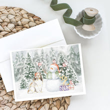 Load image into Gallery viewer, Sheltie/Shetland Sheepdog Sable with Christmas Presents Greeting Cards -  Blank Note Cards – 8-Pack of Artist-Designed Cards with Envelopes