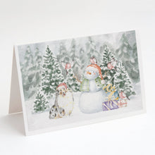 Load image into Gallery viewer, Sheltie/Shetland Sheepdog Blue Merle with Christmas Presents Greeting Cards -  Blank Note Cards – 8-Pack of Artist-Designed Cards with Envelopes