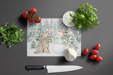Load image into Gallery viewer, Briard with Christmas Presents Glass Cutting Boards – Durable, Decorative Kitchen Art Large
