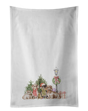 Load image into Gallery viewer, Dachshund Family with Christmas Wonderland White Kitchen Towel Set of 2