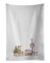 Load image into Gallery viewer, Ibizan Hound with Christmas Wonderland White Kitchen Towel Set of 2