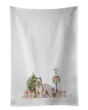 Load image into Gallery viewer, Briard Smiling White Kitchen Towel Set of 2