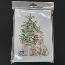 Load image into Gallery viewer, Christmas French Bulldog Fawn Greeting Cards -  Blank Note Cards – 8-Pack of Artist-Designed Cards with Envelopes