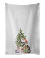 Load image into Gallery viewer, French Bulldog Black #2 Christmas Presents and Tree White Kitchen Towel Set of 2