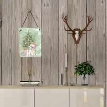 Load image into Gallery viewer, Christmas French Bulldog White Wall or Door Hanging Prints