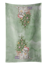 Load image into Gallery viewer, Christmas French Bulldog White Kitchen Towel