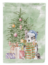 Load image into Gallery viewer, Christmas Cardigan Corgi Blue Merle Garden Flag – Decorative Outdoor Yard Flag