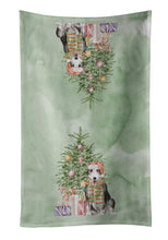 Load image into Gallery viewer, Christmas Bull Terrier Black Kitchen Towel