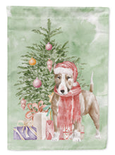 Load image into Gallery viewer, Christmas Bull Terrier Red Garden Flag – Decorative Outdoor Yard Flag